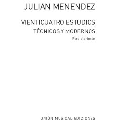 Menendez: Veinticuatro Estudios Tecnicos Clarinet