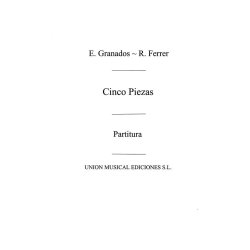 Granados: Cinco Piezas Cantos Populares Score (Ferrer) for Orchestra