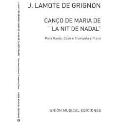 Lamote De Grignon: Canco De Maria (Amaz) for Flute and Piano