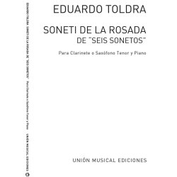 Toldra: Soneti De La Rosada (Amaz) for Clarinet and Piano