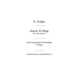 Toldra: Oracio Al Maig (Amaz) for Cello and Piano