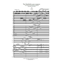 Benet Casablancas: Tres Interludios Para Orquesta