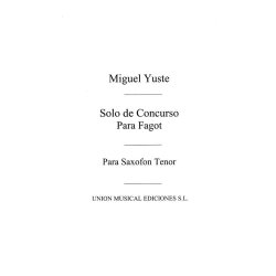 Yuste: Solo De Concurso for Tenor Saxophone