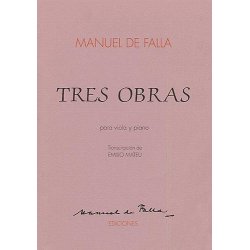 De Falla: Tres Obras Para Viola Y Piano