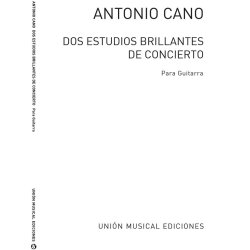 Cano: Dos Estudios Brillantes De Concierto (Balaguer) for Guitar