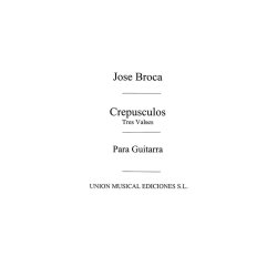 Broca: Crepusculos, tres Valses (Balaguer) for Guitar