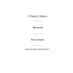 Ferrer: Barcarola Op.54 for Guitar