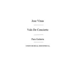 Vinas: Vals De Concierto (Balaguer) for Guitar