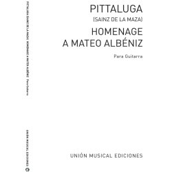 Pittaluga: Homenaje A Mateo Albeniz (R Sainz De La Maza) for Guitar