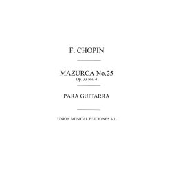 Frideric Chopin: Mazurka No.25 Op.33 No.4 (Tarrega) for Guitar