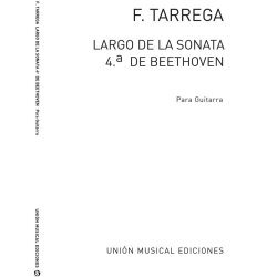 Beethoven Largo De La Sonata No.4 Op.7 (tarrega) Guitar