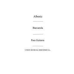 Albeniz: Barcarola Op.23(Chacon) for guitar
