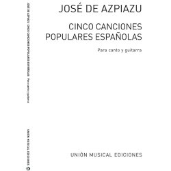 Varios: Cinco Canciones Populares Espanolas (Azpiazu) for Voice and Guitar