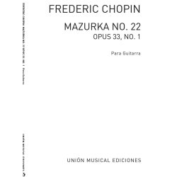 Chopin: Mazurka No.22 Op.33 No.1 (Garcia Velasco)for Guitar