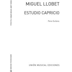 Llobet: Estudio Capricho En Re Mayor D Major for Guitar