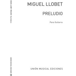Llobet Preludio En Mi Mayor E Major Guitar