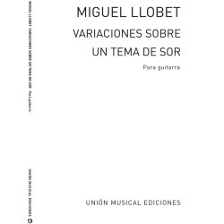 Llobet: Variaciones Sobre Un Tema De Sors for Guitar