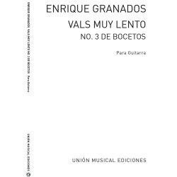 Granados: Vals Muy Lento No 3 De Bocetos (Azpiazu)for Guitar