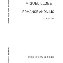 Romance Anonimo (Arr. Llobet) for Guitar