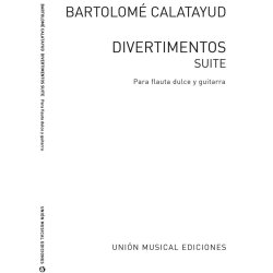 Calatayud: Divertimentos Suite - Para Flauta Dulce &amp; Guitar Or 2 Guitars