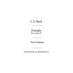 Bach: Preludio De La Suite IV Para Laud (R Sainz De La Maza) for Guitar