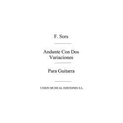 Sors: Andante Con Dos Variaciones (R Sainz De La Maza) for Guitar