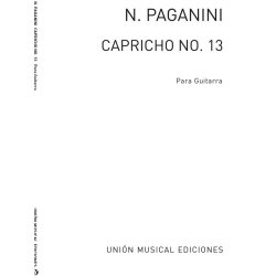 Niccolo Paganini: Caprice No.13 For Guitar