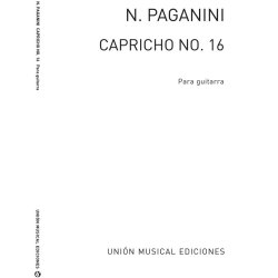 Niccolo Paganini: Caprice No.16 For Guitar