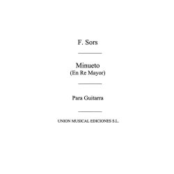 Sors: Minueto En Re Mayor Op.11 No.5 (Llobet) for Guitar