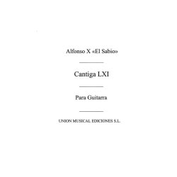 Alfonso: Cantiga LX I (Garcia Velasco) for Guitar