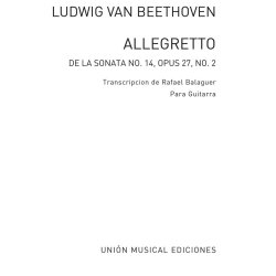 Beethoven: Allegretto De Sonata No.14 Op.27 No.2 (Balaguer) for Guitar