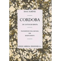 Albeniz Cordoba No.4 De Cantos De Espana (bitetti) Guitar