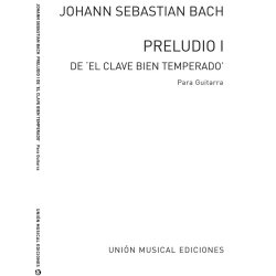 Bach: Preludio No.1 Clave Bien Temperado Volume 1 (Cardoso) for Guitar
