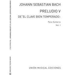 Cardoso: Preludio No.5 Clave Bien Temperado Volume 1 (Cardoso) for Guitar
