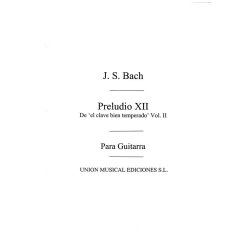 Bach: Preludio No.12 Clave Bien Temperado Volume 2 (Cardoso)for Guitar