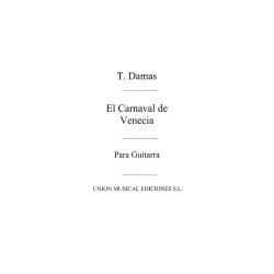 Damas: El Carnaval de Venecia for guitar