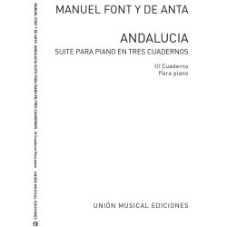 Manuel Font Y De Anta: Andalucia Iii Cuaderno