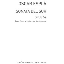 Espla Sonata Del Sur Op.52 Pf/orch Solo Pf/pf Red