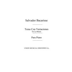 Bacarisse: Tema Con Variaciones En La Menor A Minor for Piano