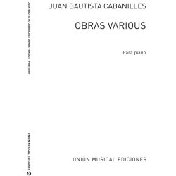 Cabanilles Obras Various (Rev. Climent) Piano