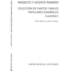 Romero Coleccion De Cantos Y Bailes Populares Espanoles Vol.2 Pf