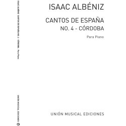 Albeniz Cordoba No.4 De Cantos De Espana Op.232 Piano