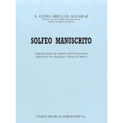 A.G.A. Alcaraz: Solfeo Manuscrito