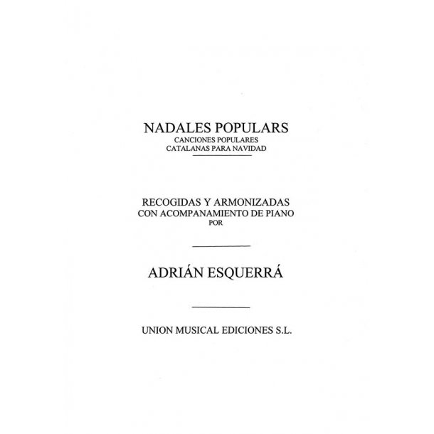 Esquerra: Nadales Populares for Voice/Piano