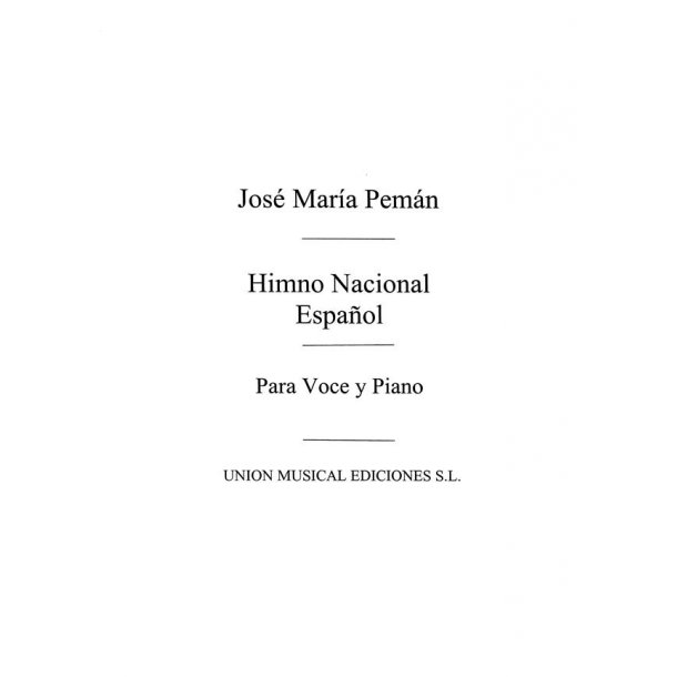 Varios: Himno Nacional Espanol for Voice and Piano