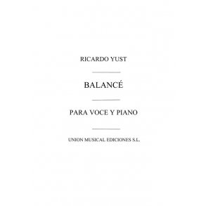 Yust: Balance for Voice/Piano