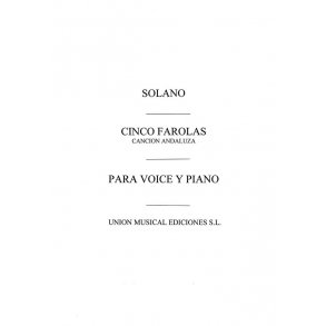 Solano: Cinco Farolas for Voice and Piano
