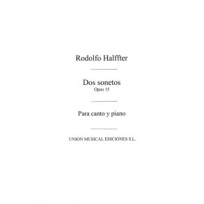 Rodolfo Halffter: Dos Sonetos Op.15 (Voice/Piano)
