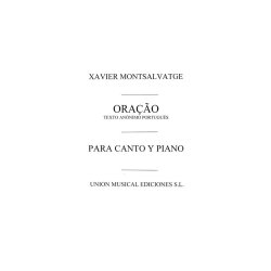 Montsalvatge Oracao Voice/piano