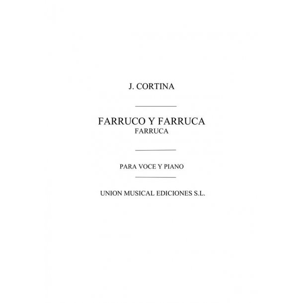 Cortina: Farruco Y Farruca Farruca for Vioce And Piano